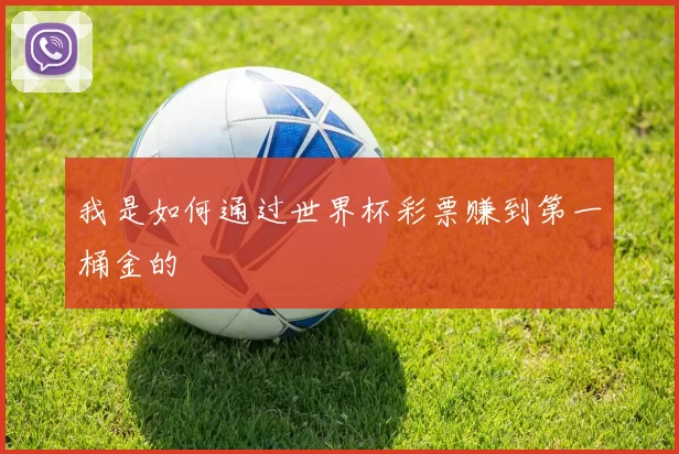 我是如何通过世界杯彩票赚到第一桶金的